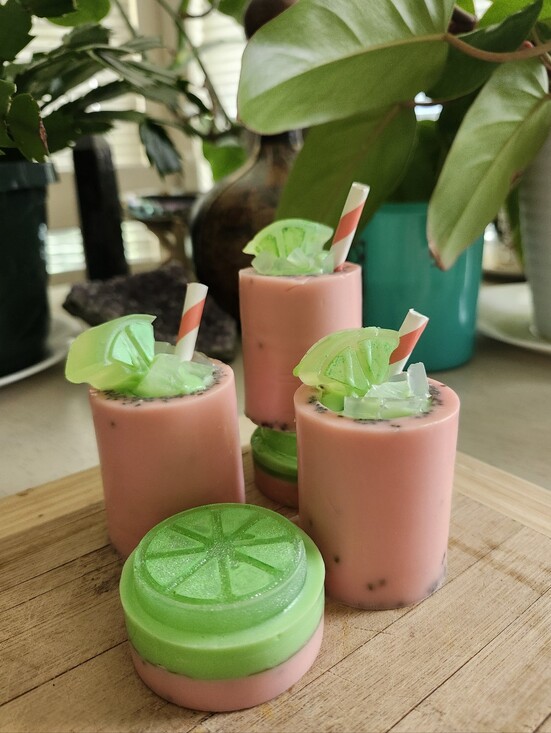 handcrafted Other - 🍉Goats Milk Handcrafted Watermelon Sugar Limeade Novelty Soap – Artisan Treat